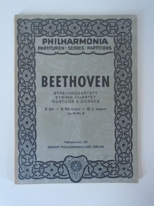 Beethoven String Quartet B Flat Major op 18 no 6 Pocket Guide