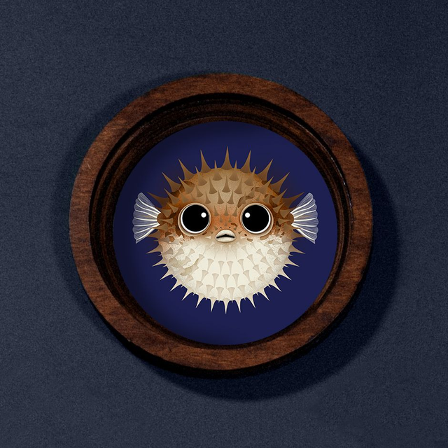 Cadre "Fugu, poisson globe"