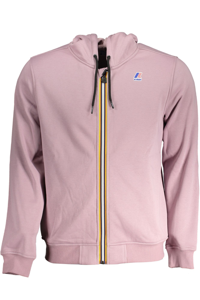 K-WAY FELPA CON ZIP UOMO VIOLA