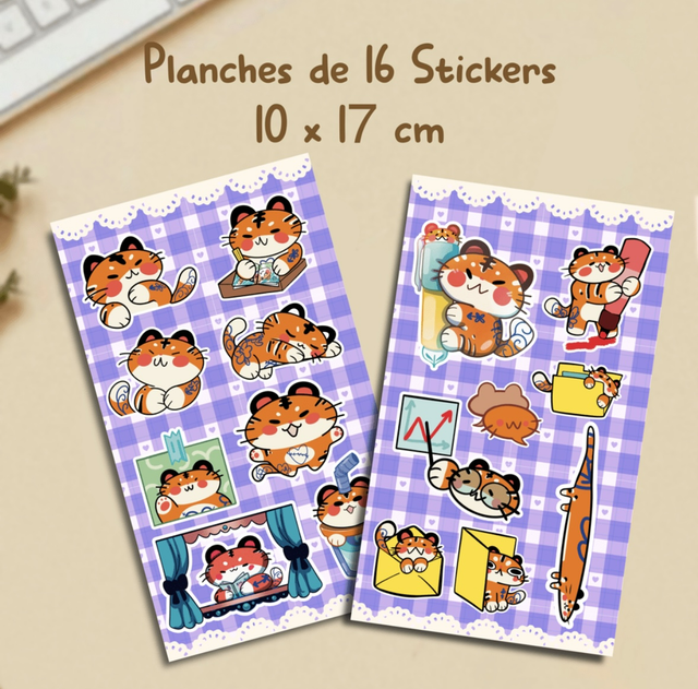 Planche de Sticker - 16 Zigor
