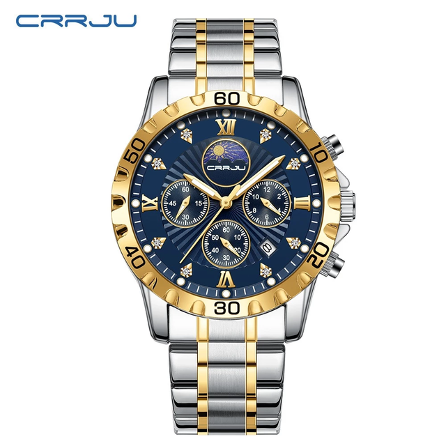 Relógio CRRJU Chrono Multifuncional