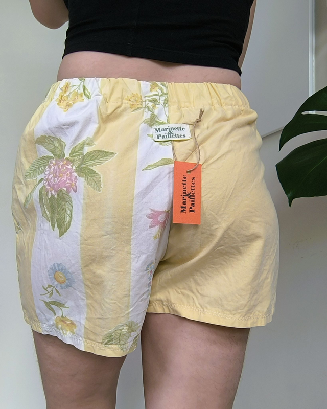 Short bicolore jaune - Taille 1