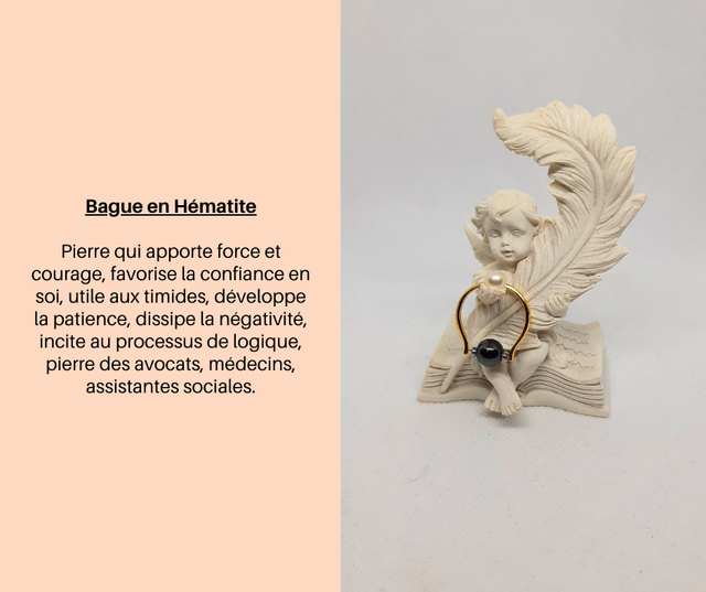 125- Bague en Hématite
