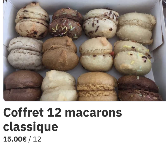Coffret 12 macarons classique
