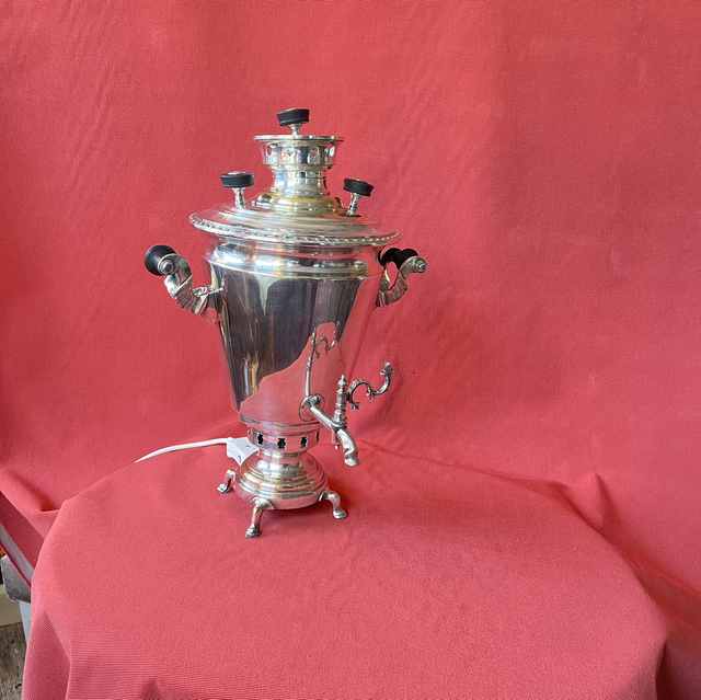 Samowar versilbert antik 