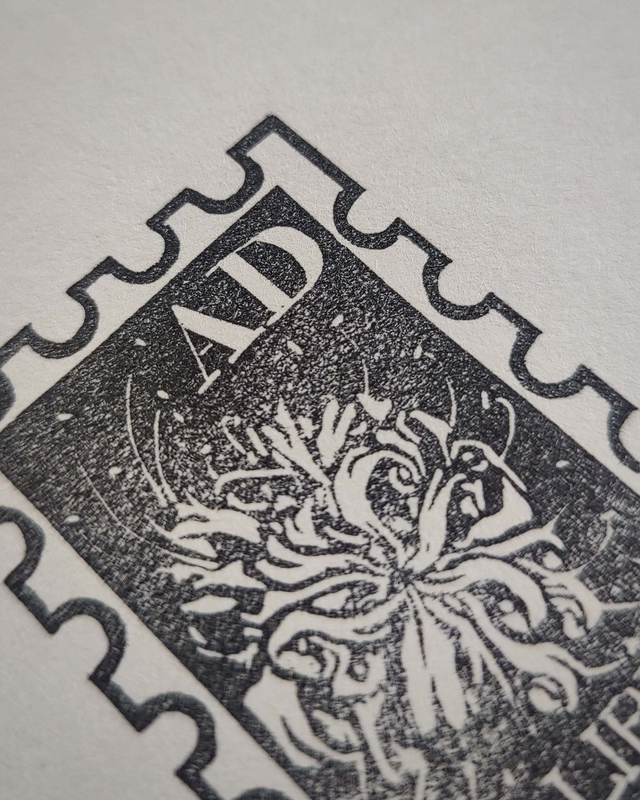 Ex-libris timbre lycoris - Tampon personnalisé