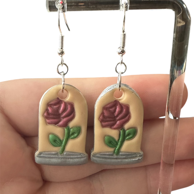 Belle Rose Dangle Earrings 