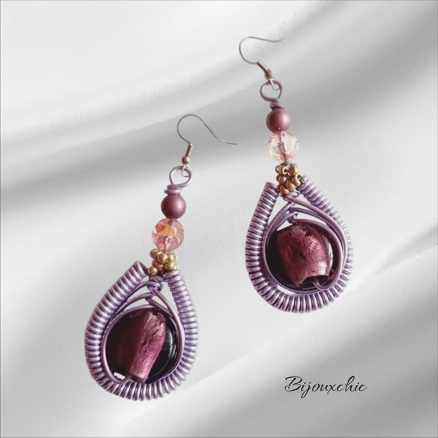 Boucles d’oreilles Mystic Lavender