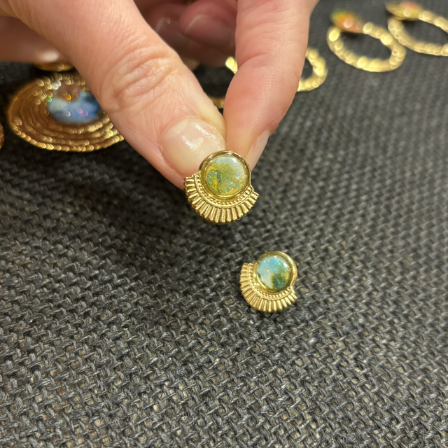 À personnaliser 💫 Puces d’oreilles coquillage