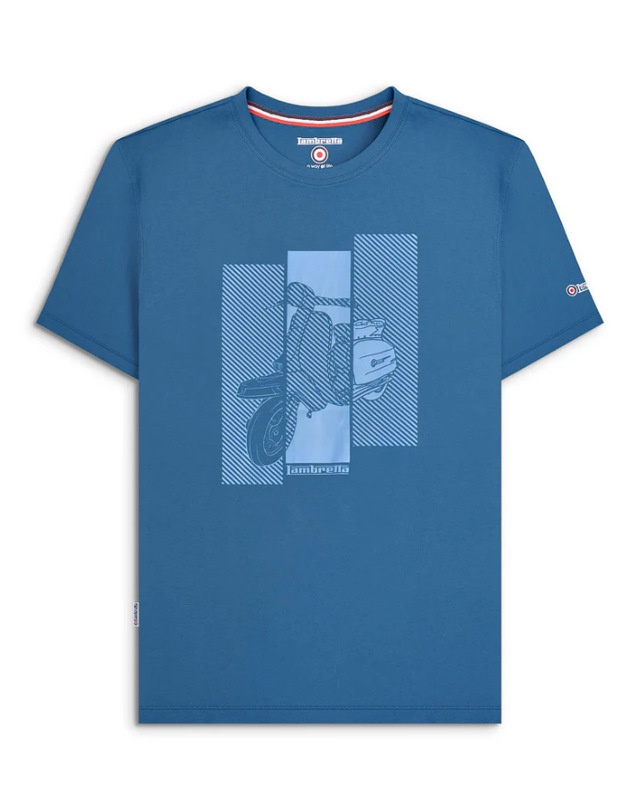 Lambretta SS5017 Scooter Tee - Dark Blue 