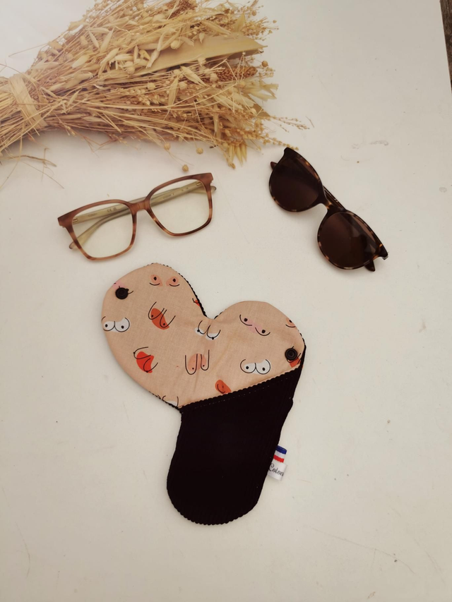 Étui à lunettes ROMÉO velour noir 