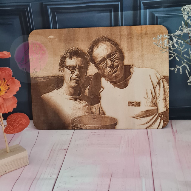 Cadre photo format A4 - Cadeau gravé personnalisé