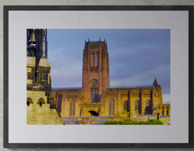 Golden Sunset Cathedral - Print