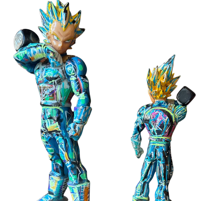 Figurine Dragon Ball Z  œuvre signée LM Art Honfleur 19 cm  unique