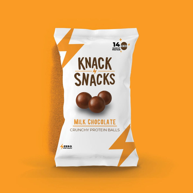Knack Snacks Milk Chocolate Crunchy Protein Balls 34g