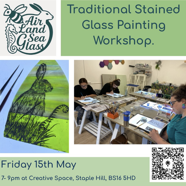 Introduction to stained glass painting workshop
