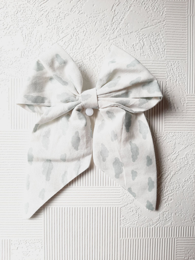 Barrette noeud &quot;Nuages&quot;