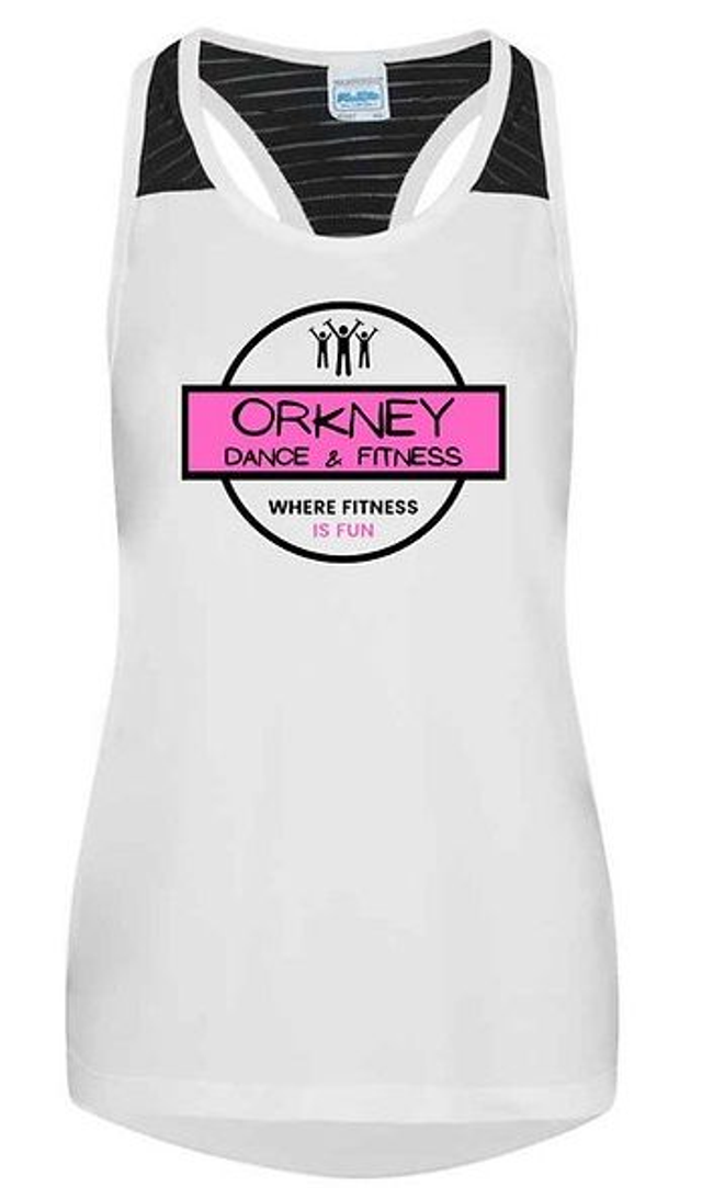 ODF White  ladies cool smooth workout vest