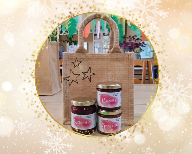 Composition cadeaux, trio de ketchups