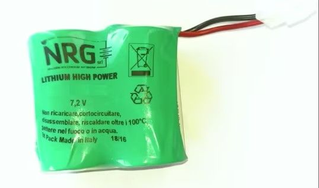 Batteria al litio 7,2 V / 14,5 Ah per HYDRA4, serie GAIA