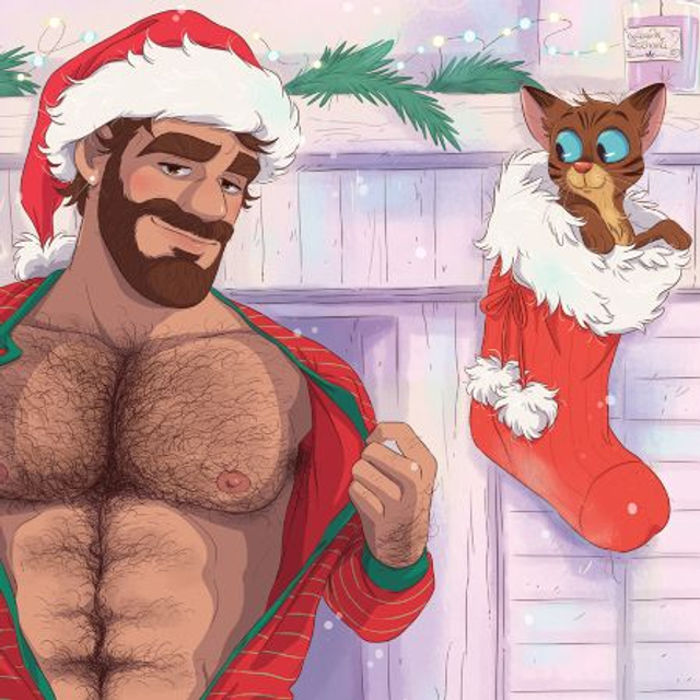 Carte de vœux Matou