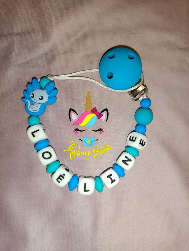 Attache tétine Axolotl