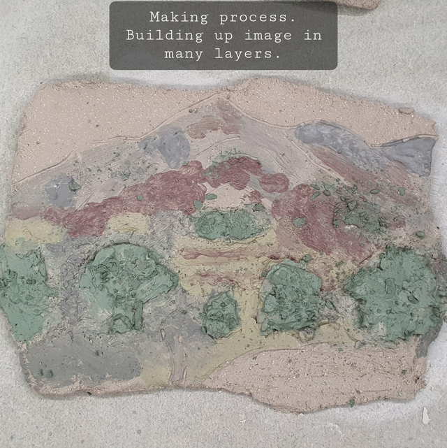 Buttermere shore ceramic wall art