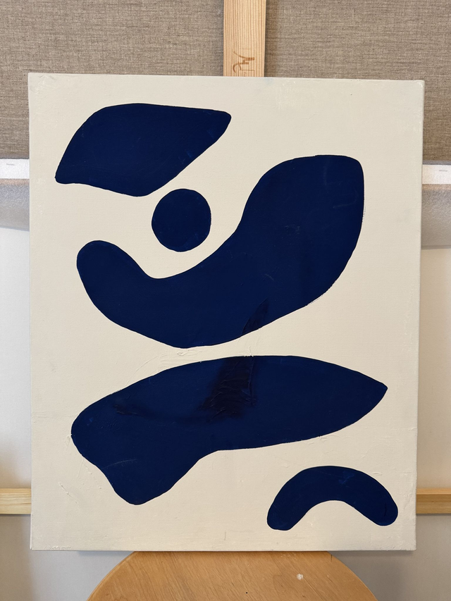 Peinture sur châssis entoilé 