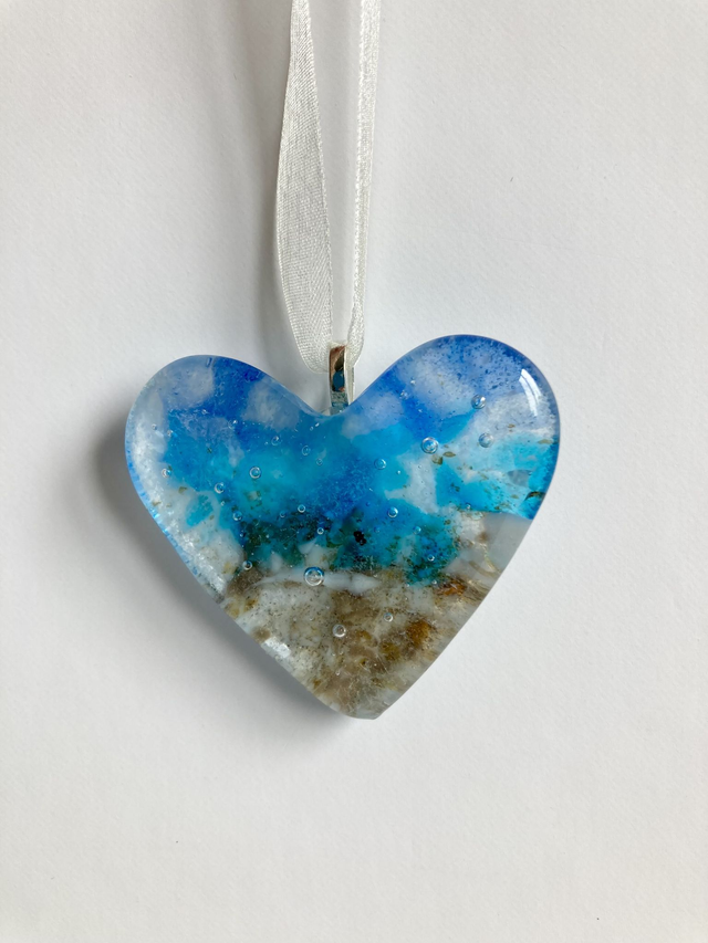 Beach Heart - hanging