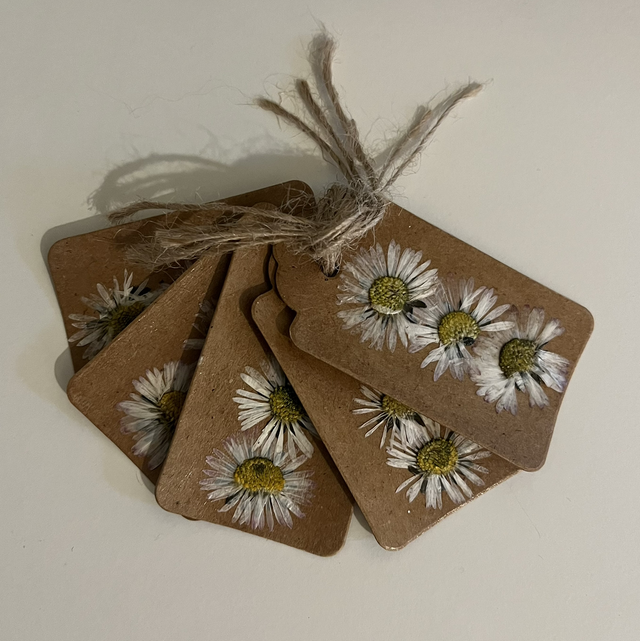 Daisy gift tags (pack of 5)