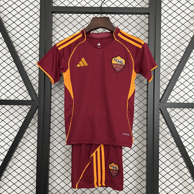 Conjunto camiseta + pantalón NIÑOS 1ª AS Roma - 25-26