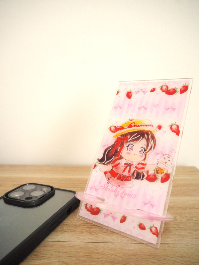Lolita strawberry phone standee