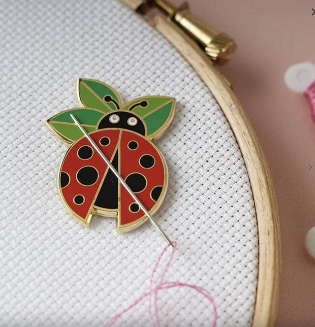 Ladybird Needle-minder by Caterpillar Cross Stitch 