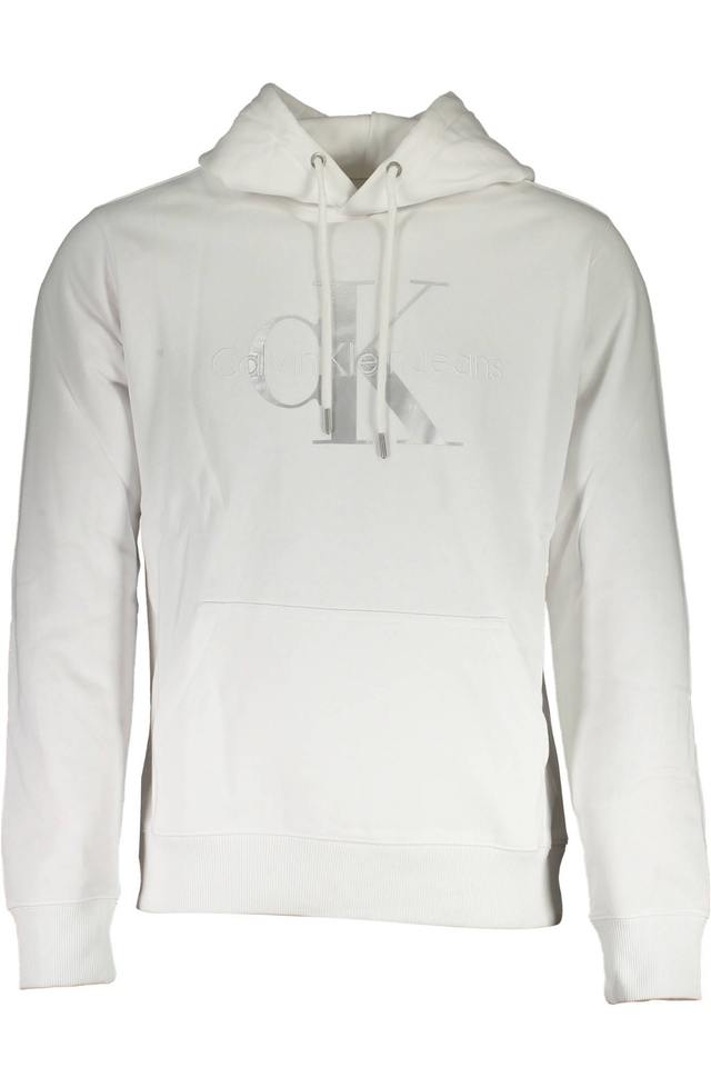 2790CALVIN KLEIN FELPA SENZA ZIP UOMO BIANCO