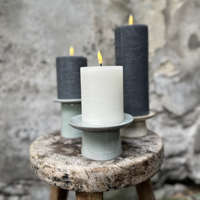 Kandelaar grijs blauw 