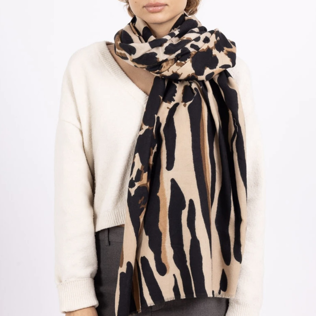 Foulard imprimé léopard