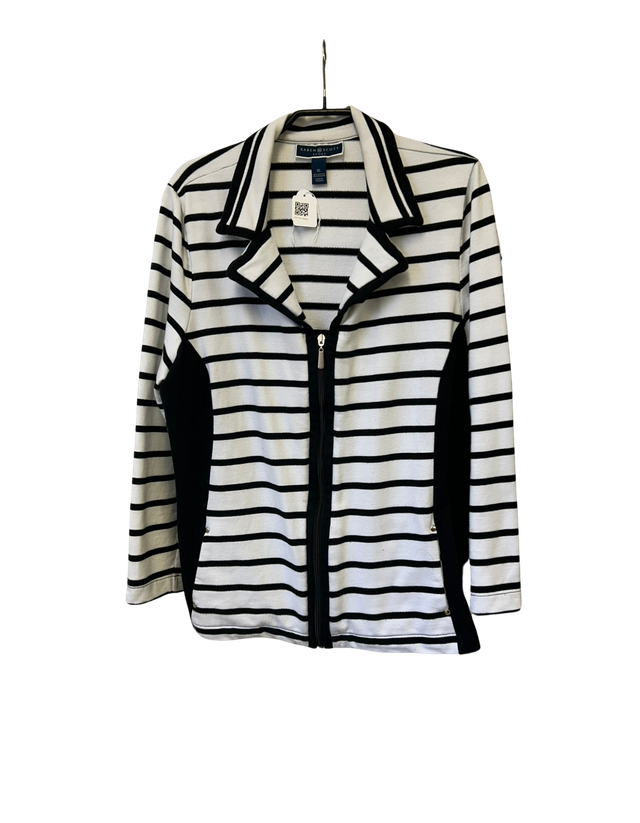 Karen Scott Jacket in White / Black
