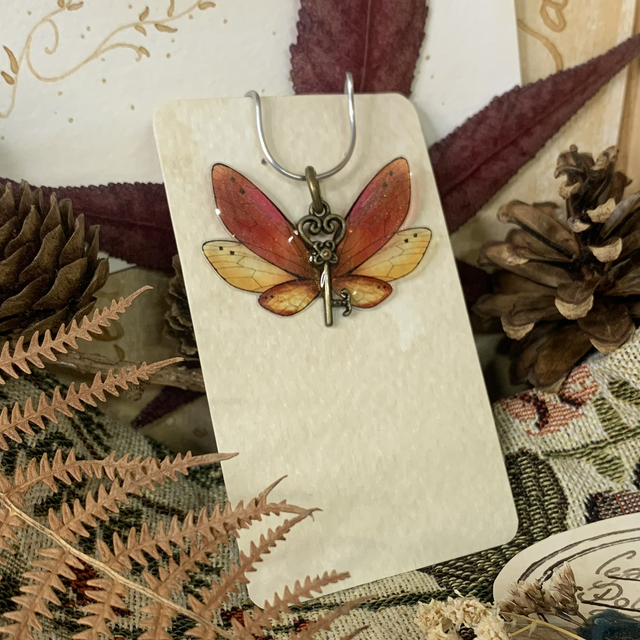 Collier Queen Fairy - feu