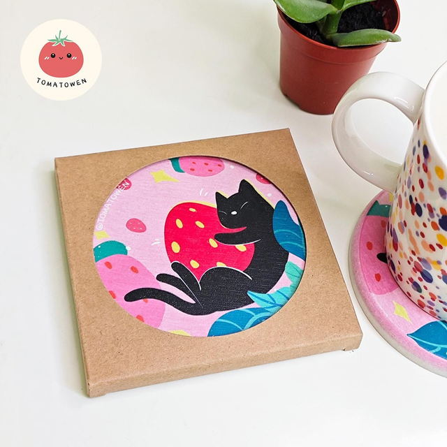 Coaster: Strawberry