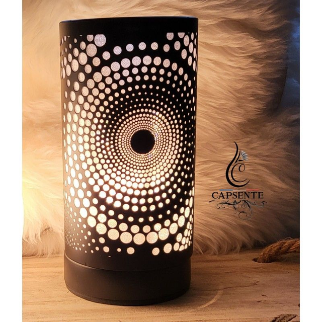 Lampe électrique tactile  Noire N12, diffuseur Chaleur Douce