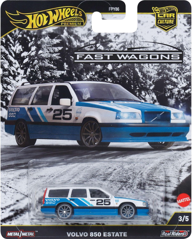 Hot Wheels Premium Fast Wagons - Volvo 850 Kombi Estate in Weiß