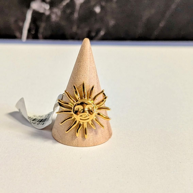 Bague soleil doré 