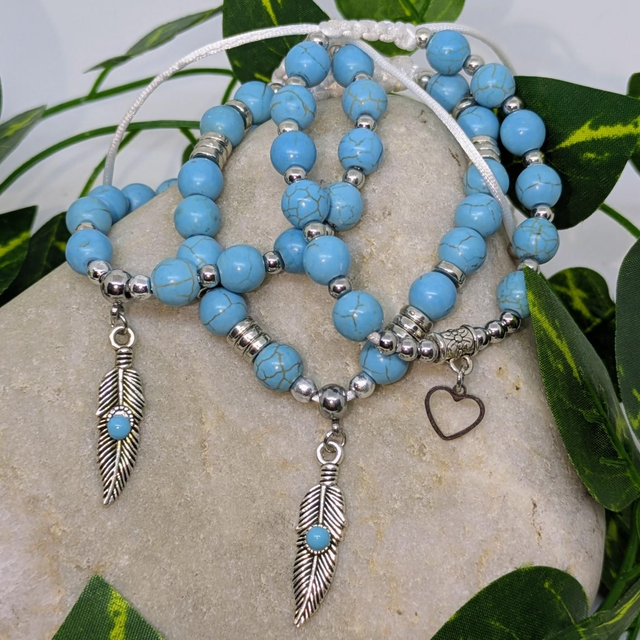 Bracelet &quot;Turquoise&quot; 8mm BR-109