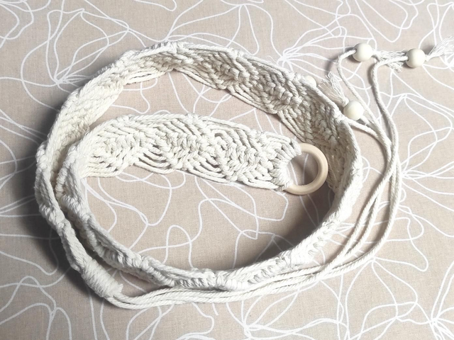 Ceinture en macramé