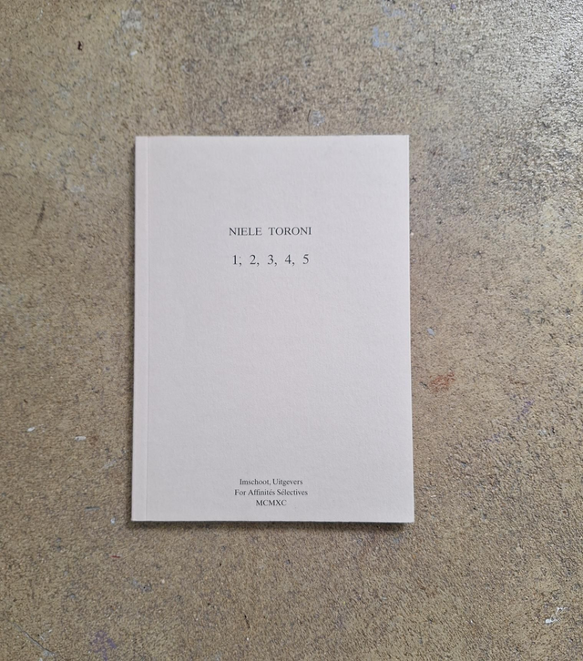 Niele Toroni 1,2,3,4,5, 1990 
