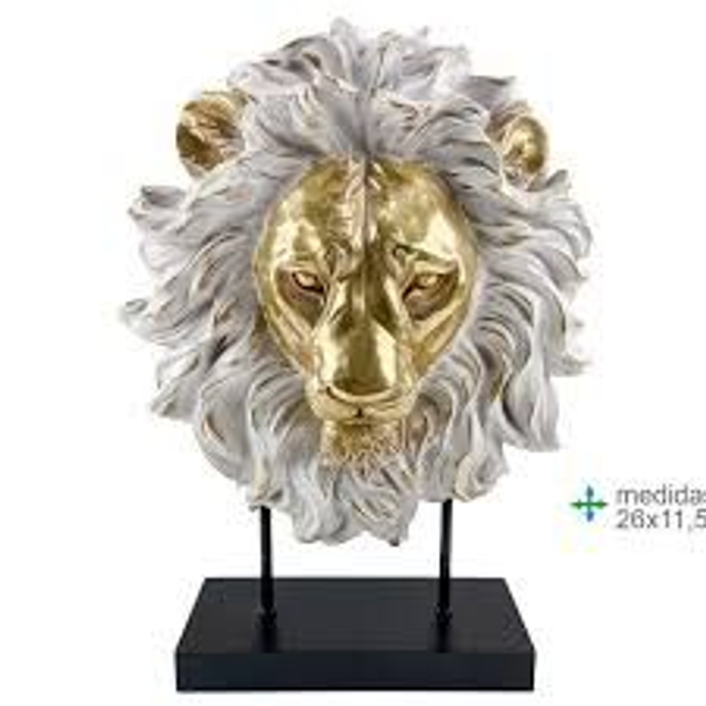 Löwe aus Kunstharz, 26 x 11,5 x 36 cm