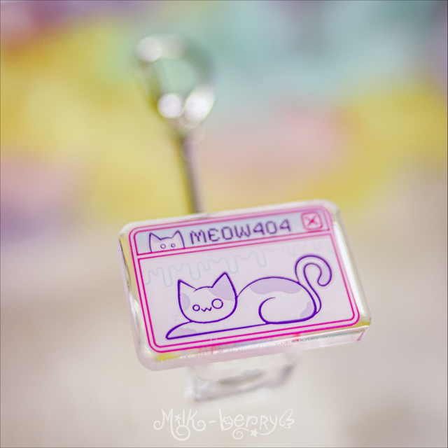 Porte-clé Clicker Meow404