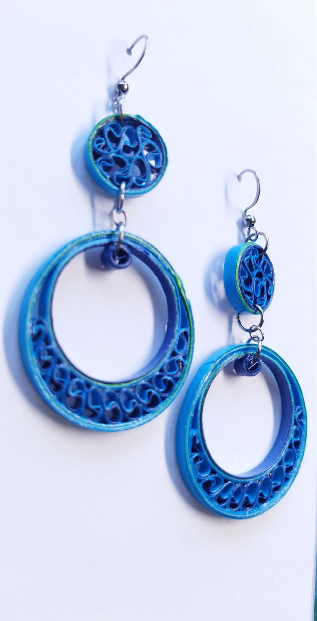 Créole dentelle bleue