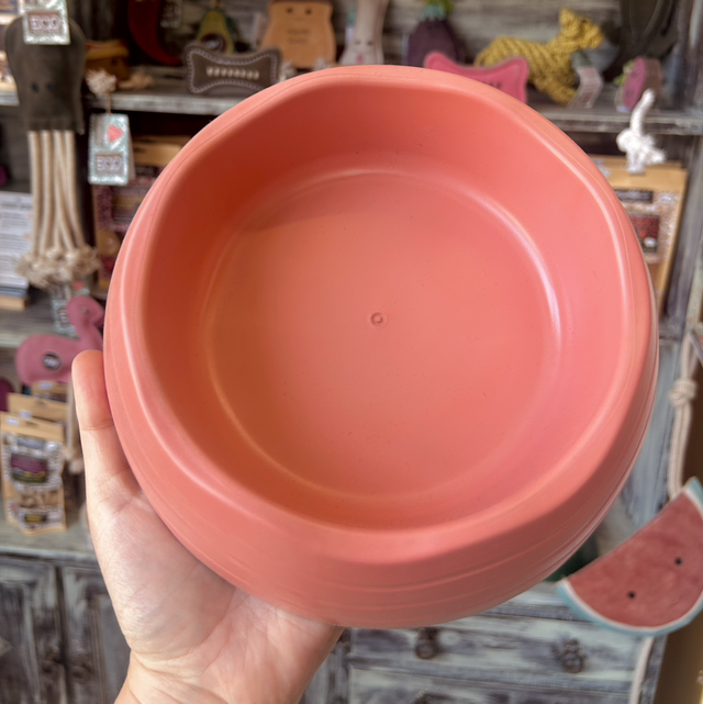 Ochien Recycled Ocean Plastic Dog Bowl - Coral Pink