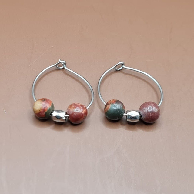 Créoles Jaspe polychrome